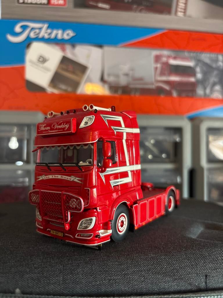 Tekno DAF XF Thom Verkleij Transport model wsi, Overige merken, 1:32 tot 1:50, Ophalen of Verzenden, Zo goed als nieuw