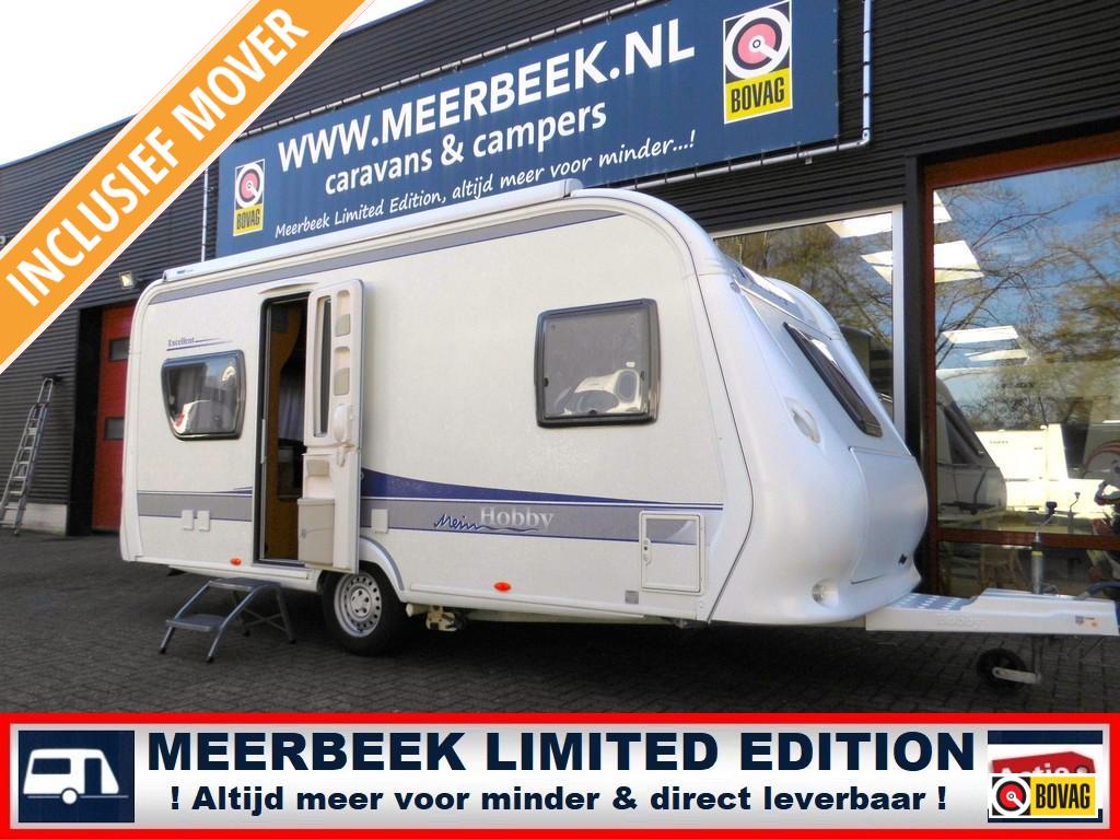 Hobby Excellent 460 UFE +MOVER +THULE LUIFEL +FIETSREK!, Caravans en Kamperen, Rondzit, Hobby, Overige typen, Schokbreker