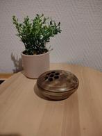 Vintage Keramieken Bloemenhouder / Kenzan, Gebruikt, Overige kleuren, Aardewerk of Porselein, Ophalen of Verzenden