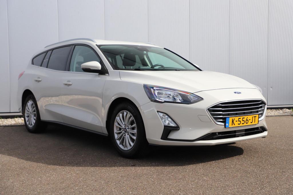 Ford Focus Wagon 1.0 EcoBoost Hybrid Titanium X Business Tre, Gebruikt, Met garantie (alle), Wit, Origineel Nederlands
