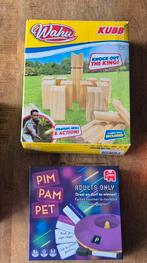 Kubb & Pim Pam Pet (Adults Only), Hobby en Vrije tijd, Gezelschapsspellen | Bordspellen, Vijf spelers of meer, Ophalen of Verzenden