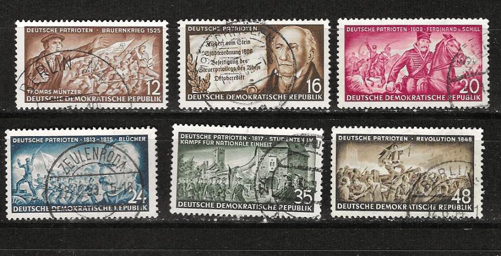 DDR 398-403, Postzegels en Munten, Postzegels | Europa | Duitsland, Ophalen of Verzenden, DDR, Gestempeld