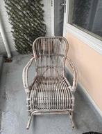 Rieten stoel voor balkon of tuin, Ophalen, Gebruikt, Riet of Rotan, 50 tot 75 cm