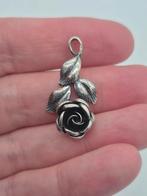 Zilveren roos hanger 835, Gebruikt, Verzenden, Bloem of Plant, Zilver
