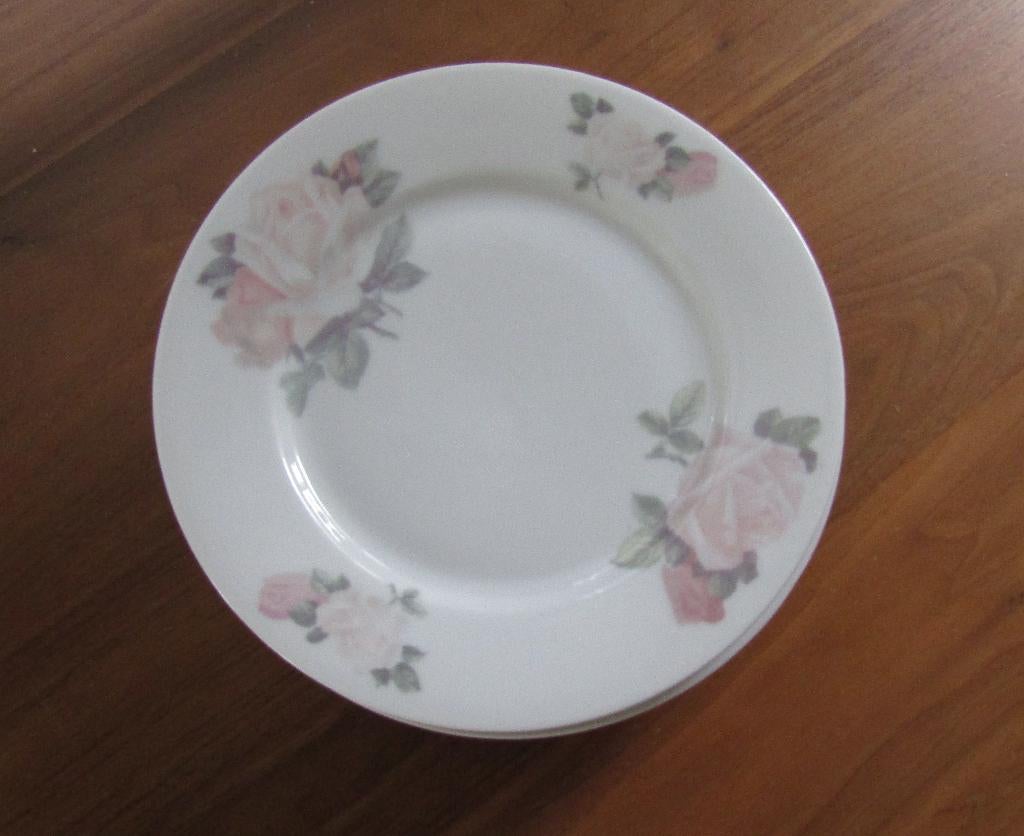 6 gebakbordjes ., Ophalen, Overige typen, Zo goed als nieuw, Overige stijlen