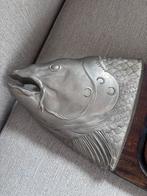 Grote Vis Serveerplank - Decoratief Hout & Metaal, Ophalen of Verzenden, Gebruikt