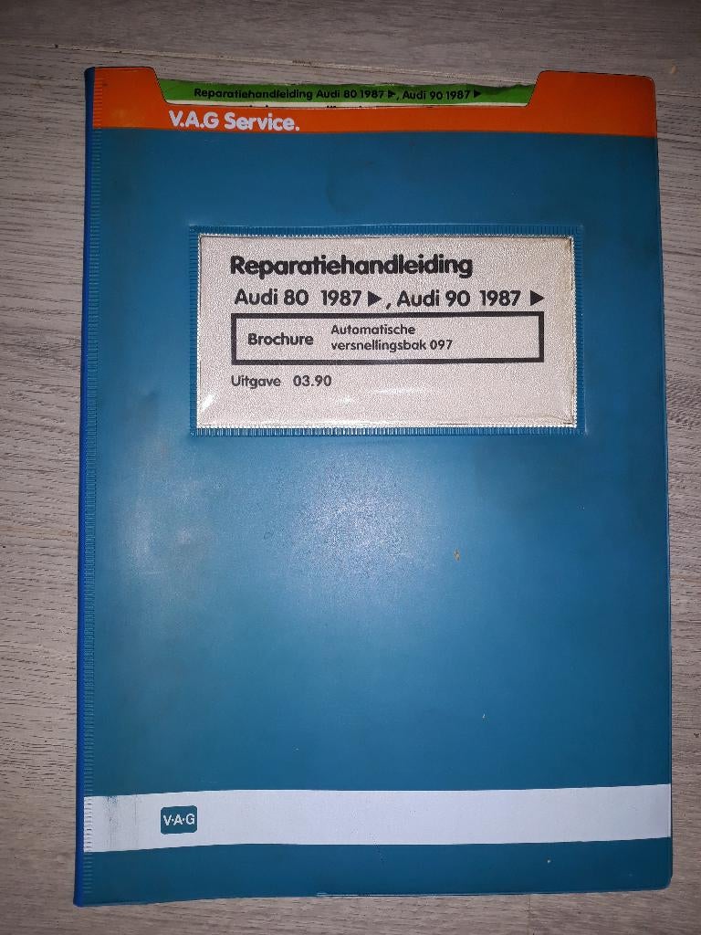 Werkplaatsboek Audi 90 + Coupé B3 5-cil automaatbak 087, Ophalen of Verzenden, Gelezen, Audi