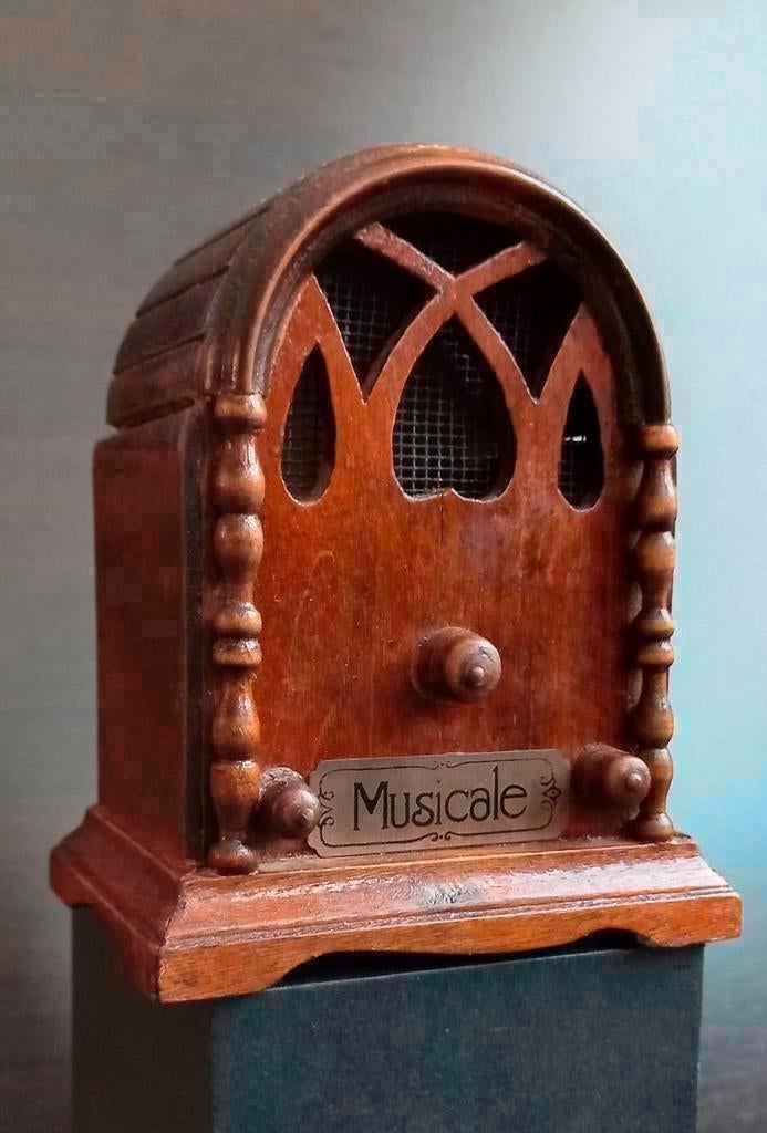 Vintage speeldoos uit houten, Ophalen of Verzenden