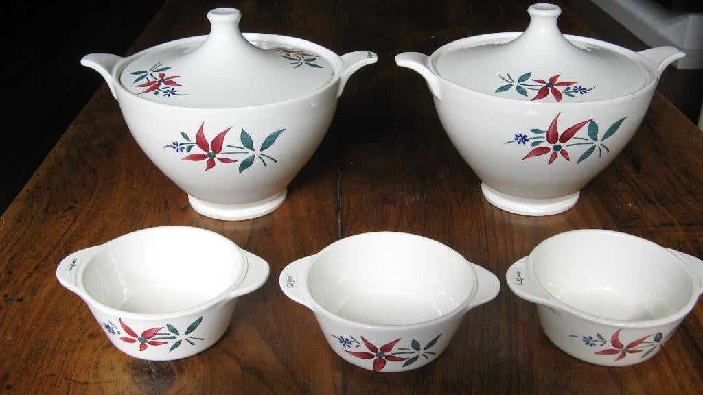 California Dekschalen+schaaltjes izgs, Keramiek, Ophalen of Verzenden, Overige stijlen, Schaal of Schalen