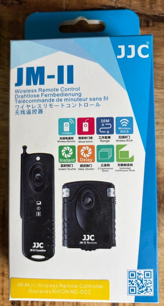 JJC JM-II wireless Control Remote voor Nikon, Audio, Tv en Foto, Fotoalbums en Accessoires, Ophalen of Verzenden, Nieuw, Fotoalbum-accessoire