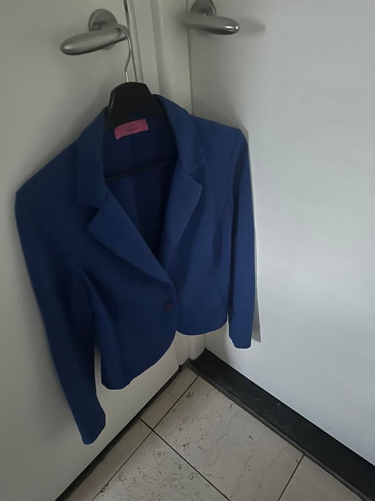 Studio Anneloes kobaltblauw tricot jasje maat L, Verzenden