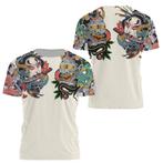 Japans t-shirt 1 (heren mannen shirt draken monster geest), Verzenden, Nieuw, Overige maten, Wit