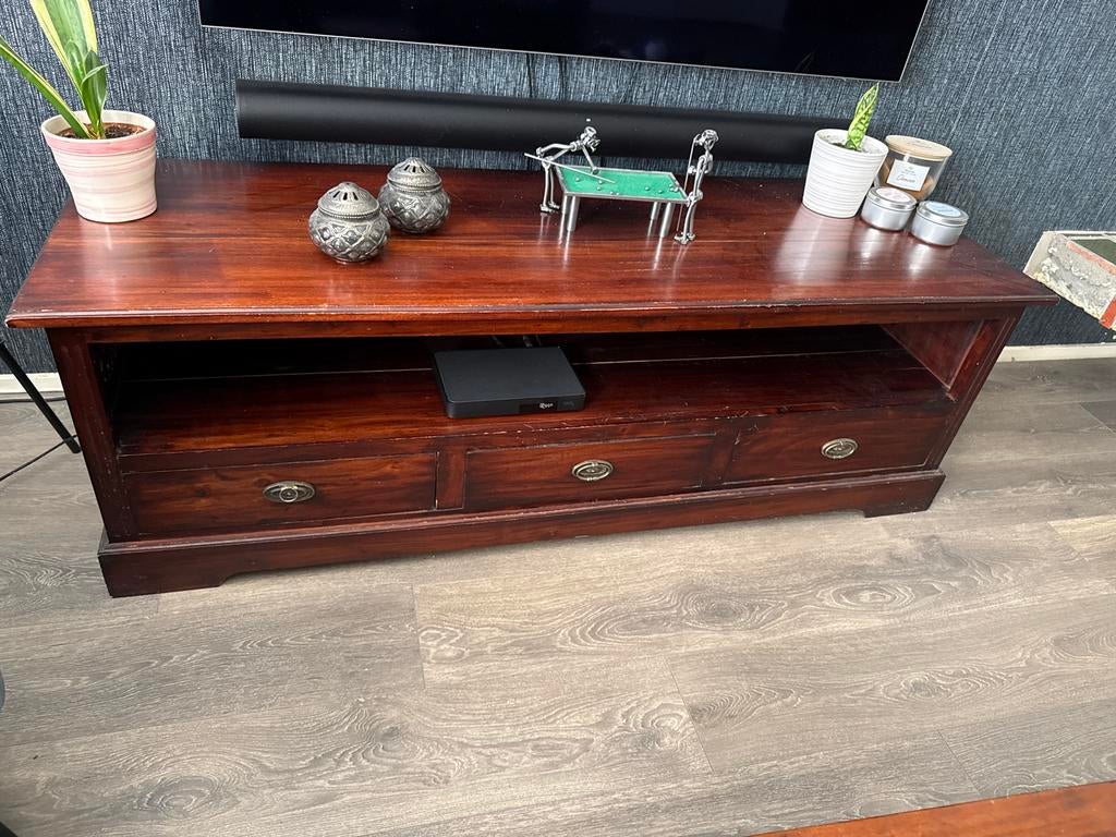 Robuust TV-meubel met lades - 150x50x50 cm, Ophalen, Gebruikt, 100 tot 150 cm, Minder dan 100 cm