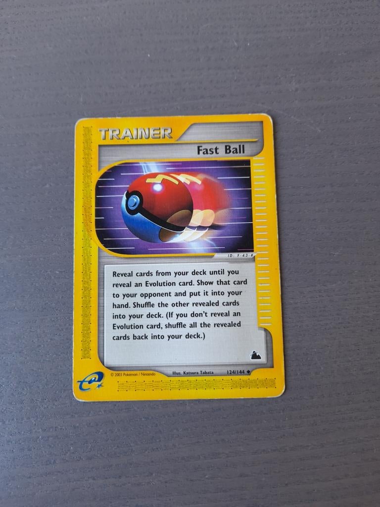 2003 skyridge 124/144 fast ball, Ophalen of Verzenden, Gebruikt, Losse kaart