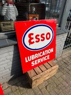 Vintage Esso Service Emaille ReclameBord, Ophalen