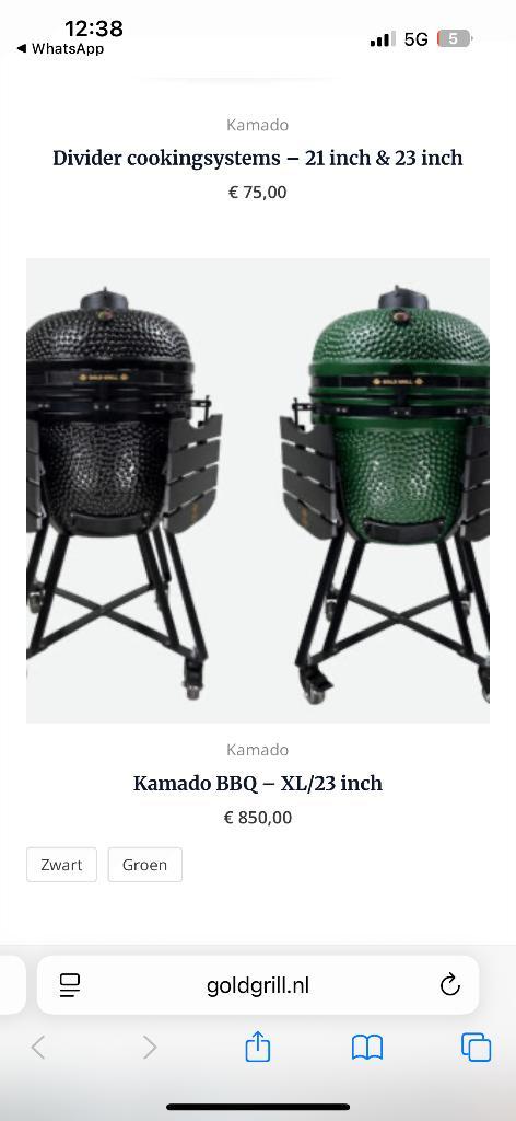 Kamado, Tuin en Terras, Houtskoolbarbecues, Nieuw, Ophalen of Verzenden