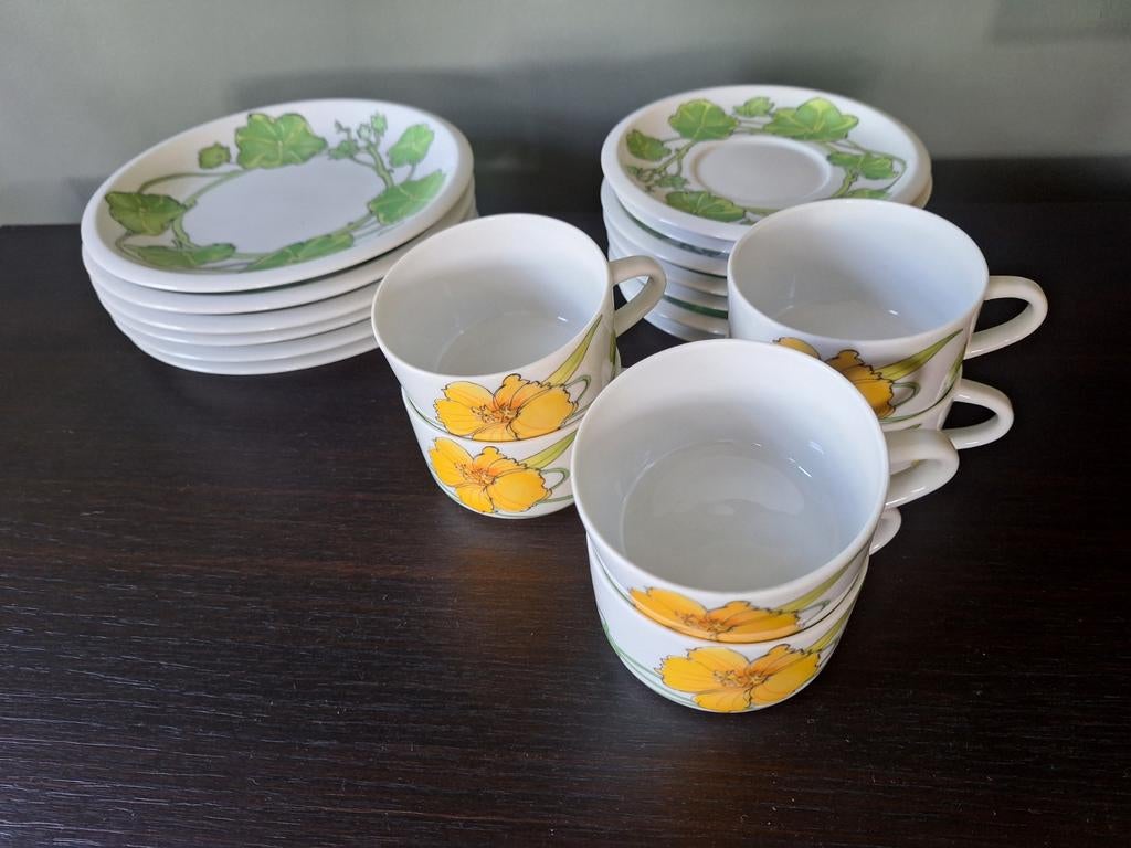 Vintage Ikea servies walfridson oostindische kers by spal, Ophalen of Verzenden, Porselein, Overige stijlen, Bord(en)