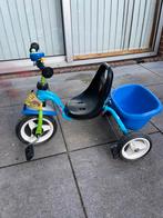 Blauw driewieler met bakje, bel, vlaggetje, Fietsen en Brommers, Fietsen | Driewielers, Ophalen of Verzenden, Gebruikt