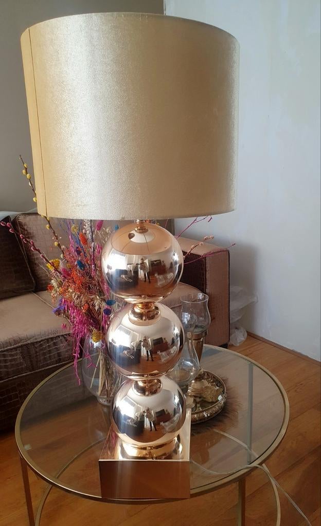 Prachtige bollenlamp, Huis en Inrichting, Lampen | Tafellampen, Ophalen, Gebruikt, Eric kuster style, 75 cm of meer