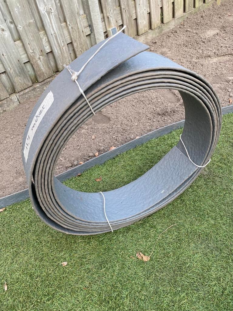 11,4 meter ecoboard flex - borderrand grijs 14cm hoog, Ophalen, Kunststof, Minder dan 25 cm, Nieuw