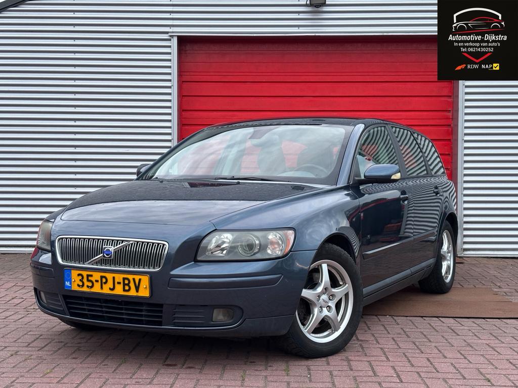 Volvo V50 2.4 140PK/ 5-Cil./ Trekhaak/ Leer/ Airco/ Cruise, Auto's, Volvo, Bedrijf, V50, ABS, Airbags, Airconditioning, Alarm