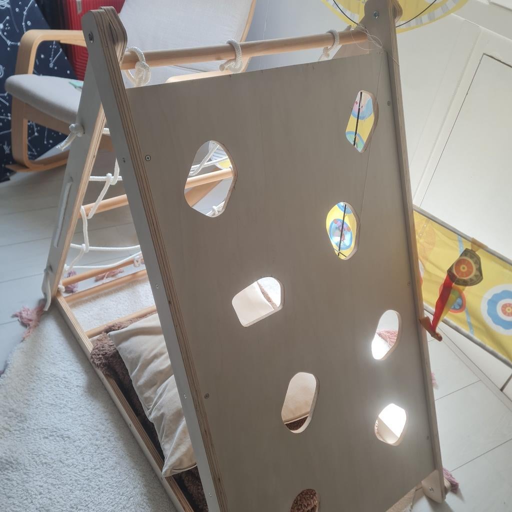 Houten Klimrek, Kinderen en Baby's, Ophalen, Zo goed als nieuw, Klimwand