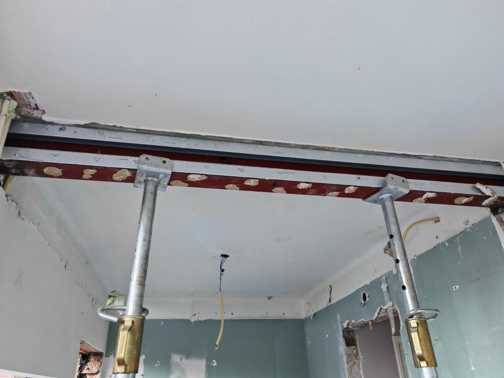 Stalen HEA balk en 2 stalen kokers, Doe-het-zelf en Verbouw, Metalen, Ophalen, Gebruikt, IJzer