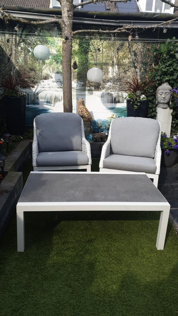 Twee  stoelen  en een tafel   goede  kwaliteit, Ophalen of Verzenden, 2 zitplaatsen