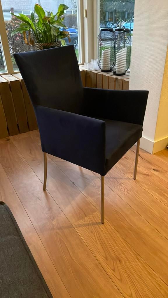 Lensen Fauteuil - Blauw, Ophalen, Gebruikt, 75 tot 100 cm, Stof