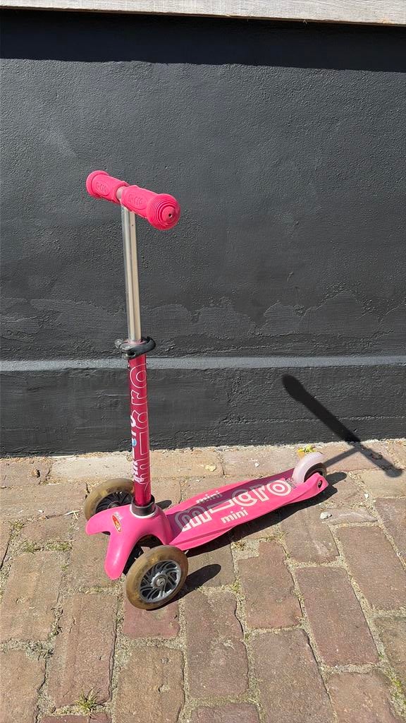 Mini Micro step Deluxe - 3-wiel kinderstep - Roze, Ophalen, Zo goed als nieuw, Gewone step