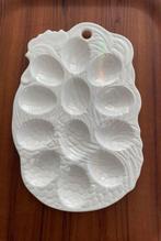 Vintage eieren schaal kip wit keramiek - gevulde eieren, Ophalen of Verzenden