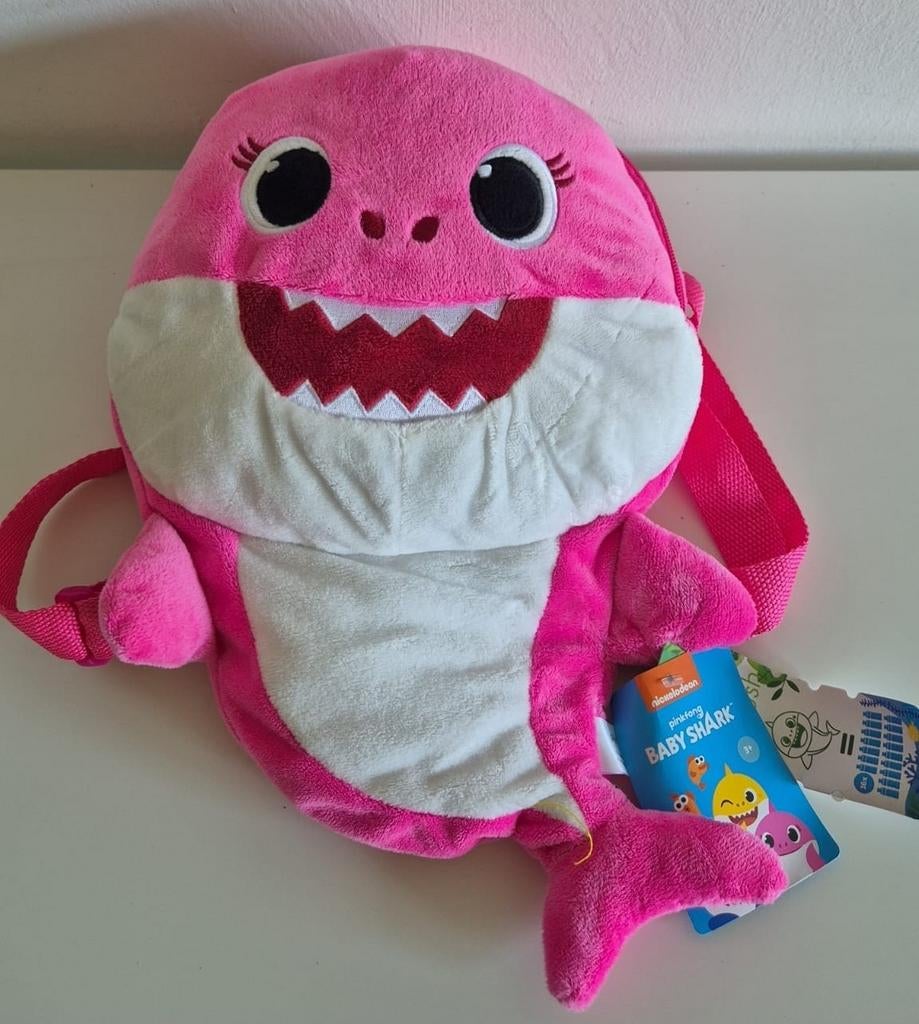 NIEUWE Mommy Shark Pluche Rugzak, Ophalen of Verzenden, Nieuw, Overige typen