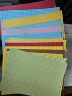 Mooie vellen scrapbook papier voor stansen - Rookvrij, Hobby en Vrije tijd, Scrapbooking, Ophalen, Gebruikt, Papier of Karton