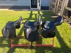 3x 16,5 inch zadel 2x spring 1x dressuur Seabis,KM, Equipe, Ophalen of Verzenden, Zo goed als nieuw, Overige soorten