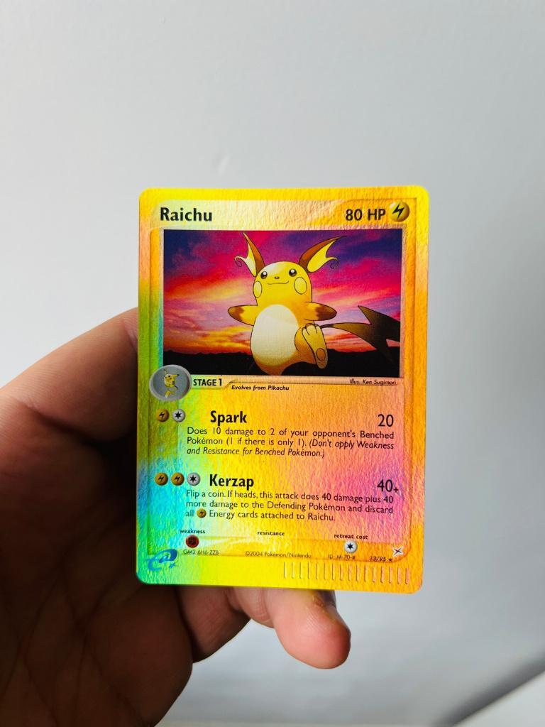 Raichu 13/95 Reverse Holo Ex Team Magma Pokemon, Verzenden, Zo goed als nieuw, Losse kaart, Foil