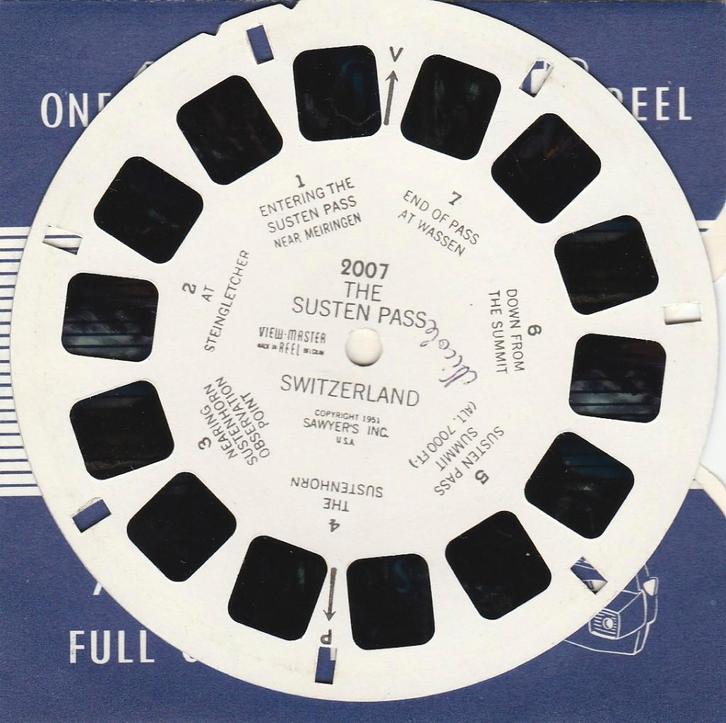 view master 2007 SUSTEN PAS ZWITSERLAND viewmaster, Verzamelen, Speelgoed, Gebruikt, Ophalen of Verzenden