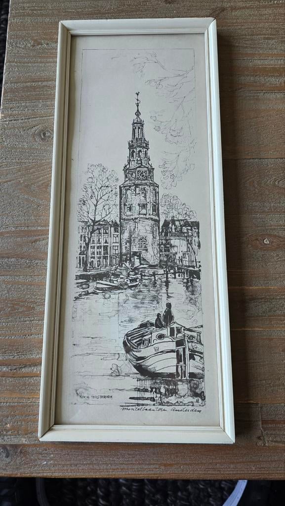 Prachtige Pentekening Montelbaanstoren -Kokie Nolsbergen, Ophalen of Verzenden