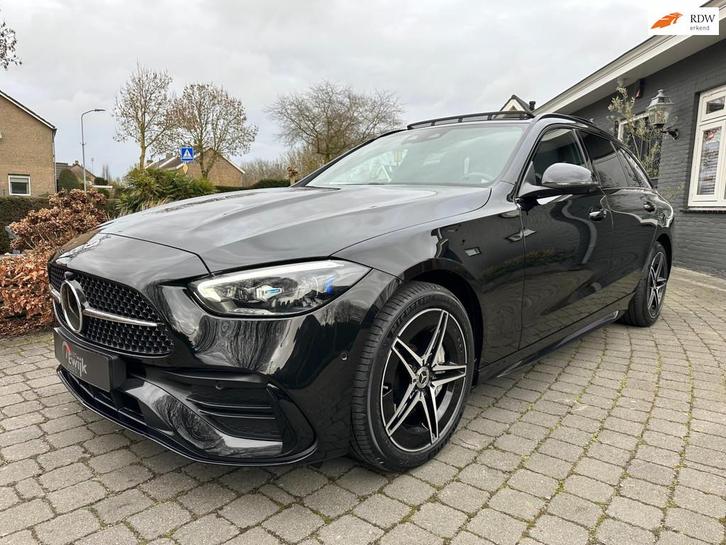 Mercedes-Benz C-klasse Estate 300 e AMG Line, Pano, Trekhaak, Auto's, Mercedes-Benz, Bedrijf, Te koop, C-Klasse, 360° camera, ABS