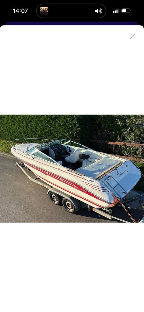 Sea Ray 200 zonder motor, Watersport en Boten, Speedboten, Ophalen, Geen motor, Gebruikt, Minder dan 70 pk