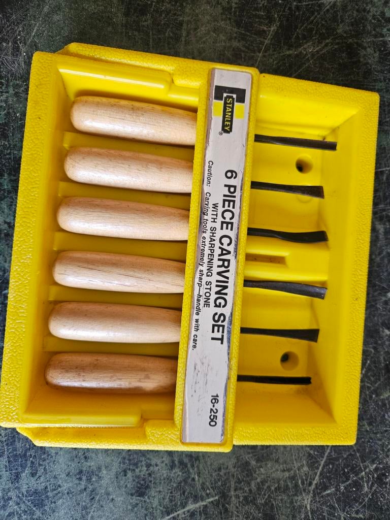 Stanley 6-delige hout guts/snijset, Ophalen of Verzenden, Zo goed als nieuw