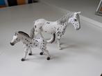 Schleich Knabstrupper merrie (13910) veulen (13890), Ophalen of Verzenden, Zo goed als nieuw