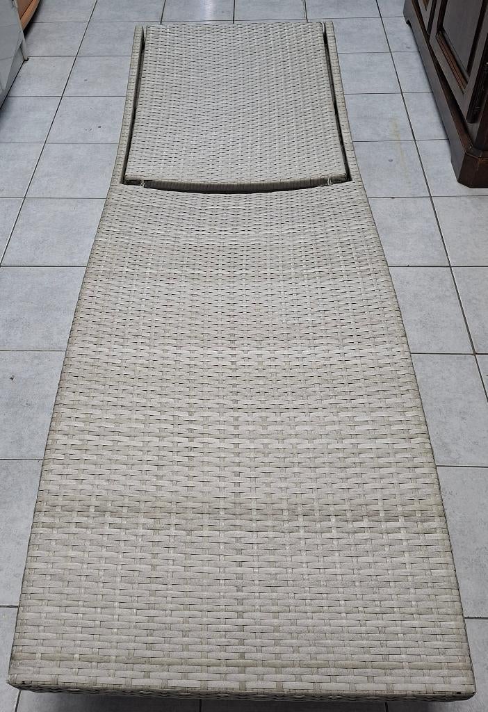 Ligbed, Ophalen, Zo goed als nieuw, Wicker, Verstelbaar