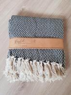 Katoenen plaid zwart/wit, nieuw, Huis en Inrichting, Woonaccessoires | Plaids en Woondekens, Ophalen of Verzenden, Nieuw