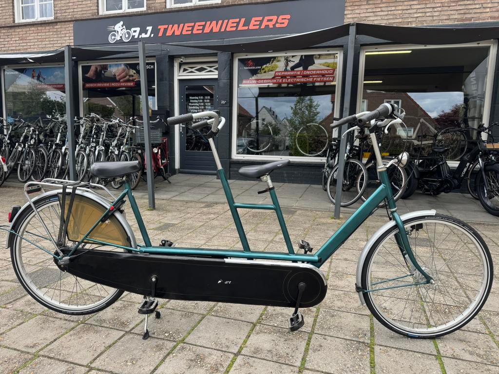 Van Raam Tandem Twinny Plus, Nieuwstaat, Fietsen en Brommers, Fietsen | Tandems, Ophalen, Minder dan 10 versnellingen, Minder dan 49 cm