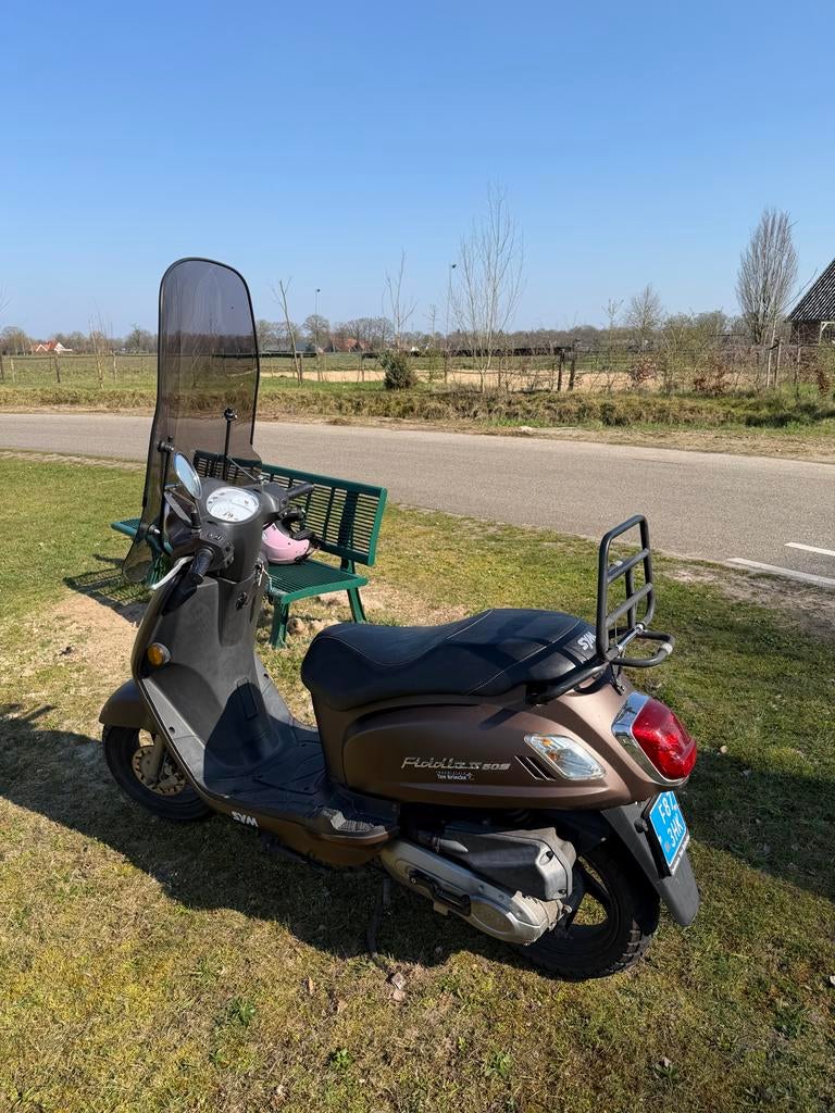 Sym Fiddle 2 Scooter - Bruin, Goed Onderhouden, Fietsen en Brommers, Scooters | SYM, Ophalen, Gebruikt, Benzine, Fiddle