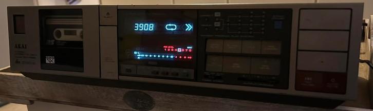 Akai GX-R66 reverse cassettedeck kleur brons, Audio, Tv en Foto, Cassettedecks, Enkel, Akai, Auto-reverse, Ophalen of Verzenden