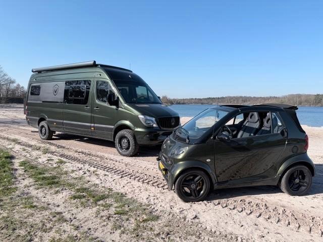 Mercedes Sprinter L3H2 met gratis Smart Cabrio, Caravans en Kamperen, Campers, Bedrijf, tot en met 4, Buscamper of Camperbus, Mercedes-Benz