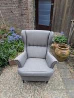 Grijze 'Strandmon' fauteuil van IKEA, Ophalen, Gebruikt, 75 tot 100 cm, 75 tot 100 cm
