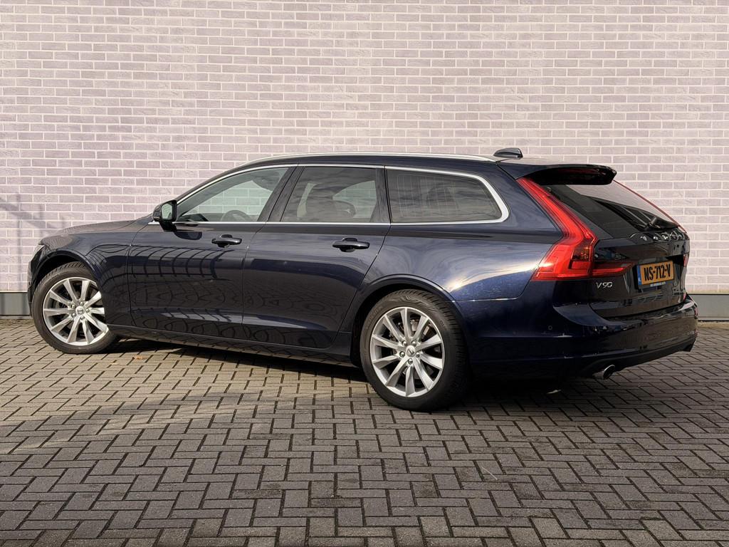 Volvo V90 2.0 T5 Momentum | Stoelverwarming | Adaptive Cruis, Auto's, 12 maanden, Euro 6, Blauw, 93 €/maand