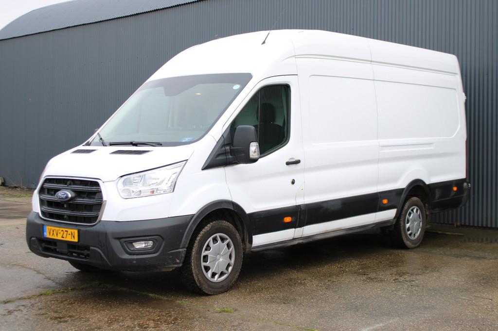 Ford Transit 350 2.0 TDCI L3H3 Trend RWD (bj 2021), Auto's, 1995 cc, 4 cilinders, 2381 kg, Wit